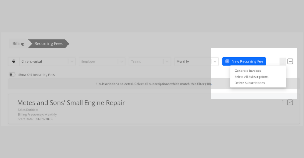 Automatic Lookback Adjustments Generate
